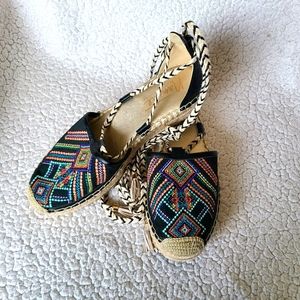 Nanette - Bitsy - flatform espadrilles size 9.5